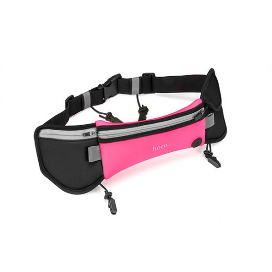 HOCO Sport Large Capacity Waterproof Reflective Stripes Competition Marathon Waist Bag