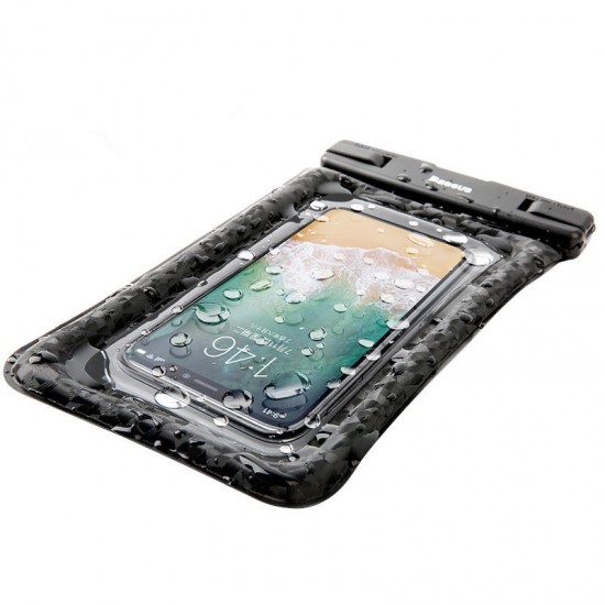 Baseus IPX8 Waterproof Airbag Floating Screen Touch Phone Bag for iPhone Xiaomi Huawei