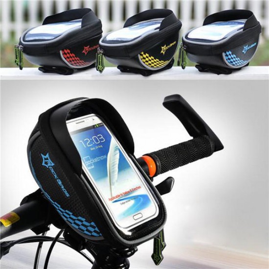 Bike Bicycle Frame Bag Phone Case Clear Handlebar Bags Pannier Holder Touch Screen Bag