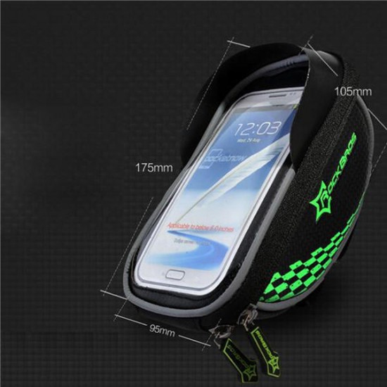 Bike Bicycle Frame Bag Phone Case Clear Handlebar Bags Pannier Holder Touch Screen Bag