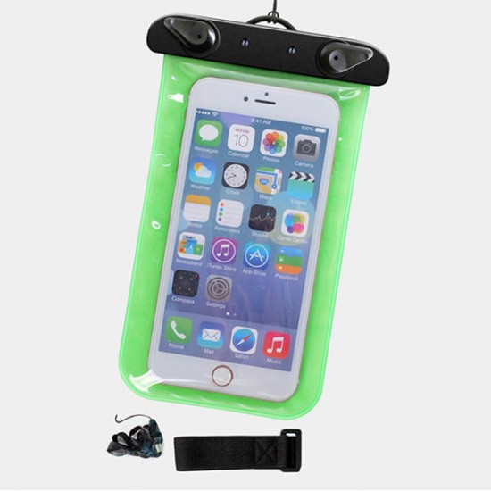 IPX8 Waterproof Cell Phone Sealed Bag Pouch with Arm Band for Phone Under 6 Inches Phone