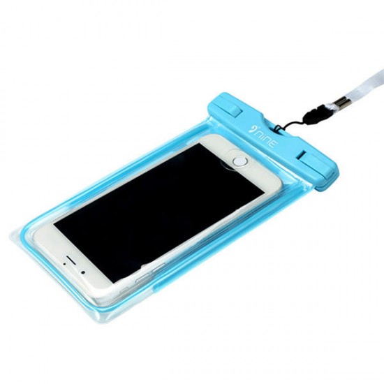 NINE Waterproof Fingerprint Touch Screen Fluorescence Phone Bag Case for Phone under 5.5 Inch