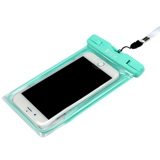 NINE Waterproof Fingerprint Touch Screen Fluorescence Phone Bag Case for Phone under 5.5 Inch