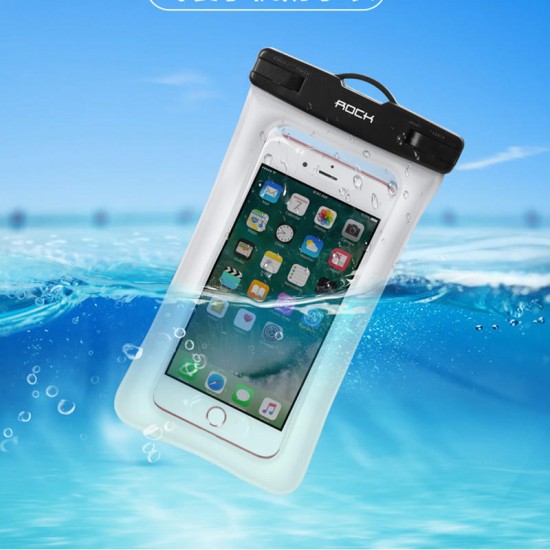 Rock Gasbag IPX8 Waterproof Fingerprint Unlock Screen Touch Phone Pouch Bag for iPhone Xiaomi