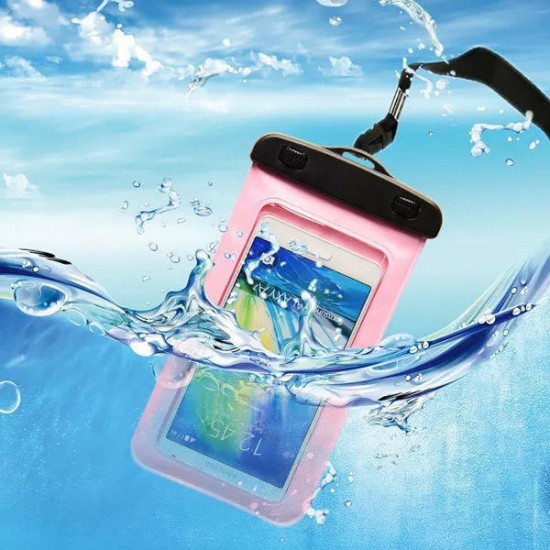 Universal 6 Inch Transparent Waterproof Arm Band Bag Under Water Pouch