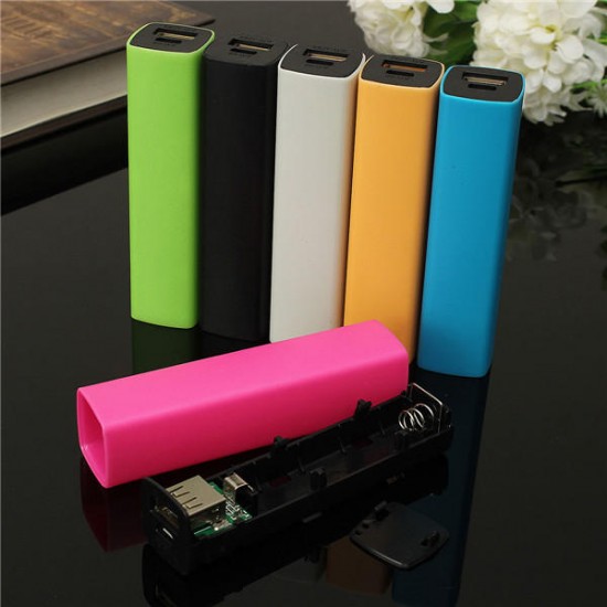 2600mAh 5V 1A USB Power Bank Case Charger DIY Box For iPhone