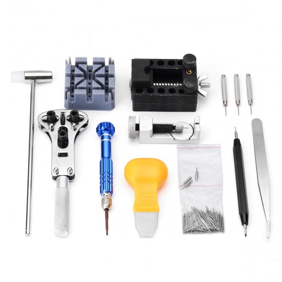 112pcs Watch Repair Tools Kit With Carrying Bag
