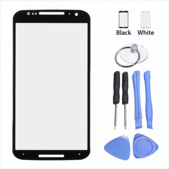 Front Full Tempered Glass Screen Protector Replacement+Tools For Molorola Moto X2 X 2nd Gen XT1097