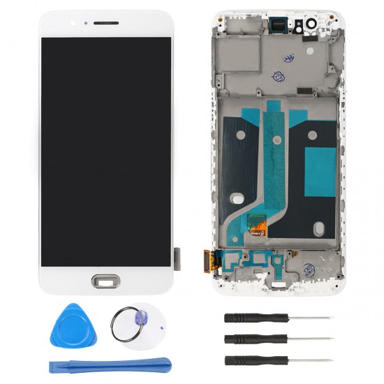 LCD Display + Touch Screen Digitizer Assembly Replacement With Frame for Oneplus 5 A5000