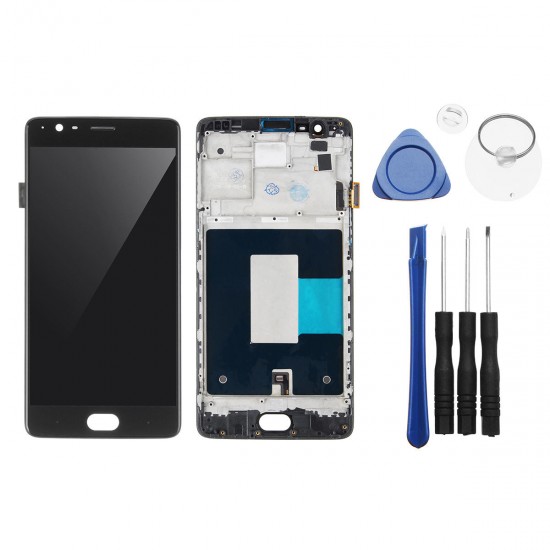 LCD Display Touch Screen Digitizer + Frame Replacement With Tools For OnePlus 3