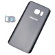 Back Glass Battery Door Housing Cover+Back Rear Camera Lens Replacement For Samsung Galaxy S7