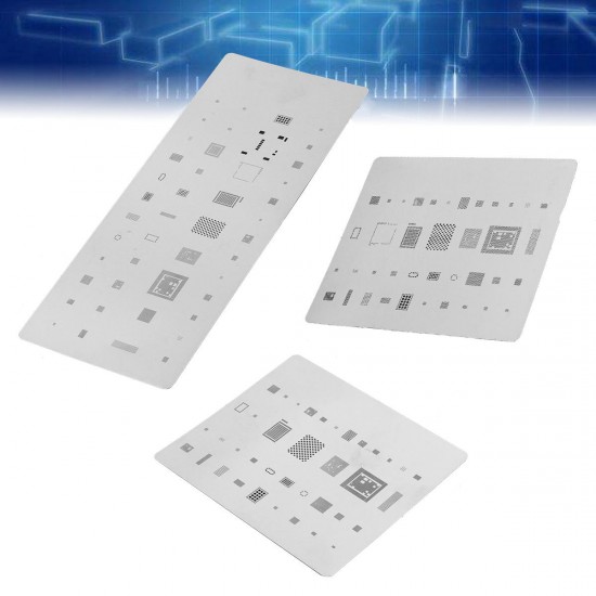 IC Repair BGA Rework Reballing Stencil Template Chip Tool for iPhone X/8/8 Plus