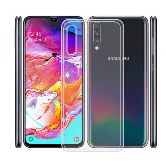 Bakeey 1.5mm Ultra-thin Shockproof Transparent TPU Protective Case for Samsung Galaxy A70 2019