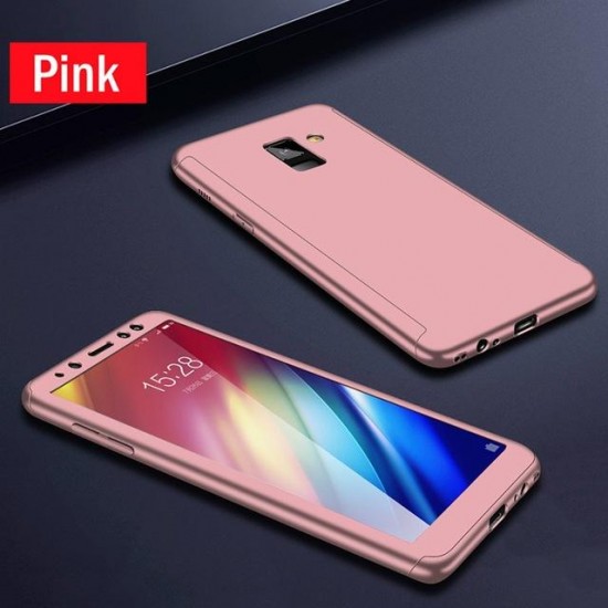 Bakeey 360° Full Body PC Front+Back Cover Protective Case With Screen Protector For Samsung Galaxy A9 2018/A7 2018/A8 2018/A8 Plus 2018