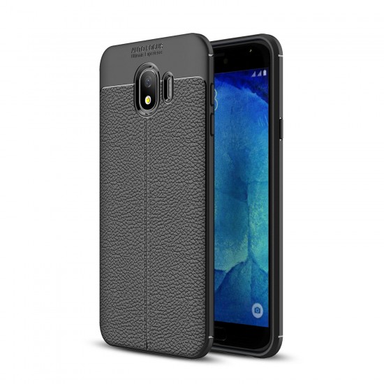 Bakeey Litchi Leather Soft TPU Protective Case for Samsung Galaxy J4 2018 EU Version