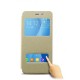 Flip Dual View Window PU Leather Stand Case for Samsung Galaxy ON5