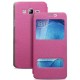 Flip Dual View Window PU Leather Stand Case for Samsung Galaxy ON7