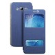 Flip Dual View Window PU Leather Stand Case for Samsung Galaxy ON7