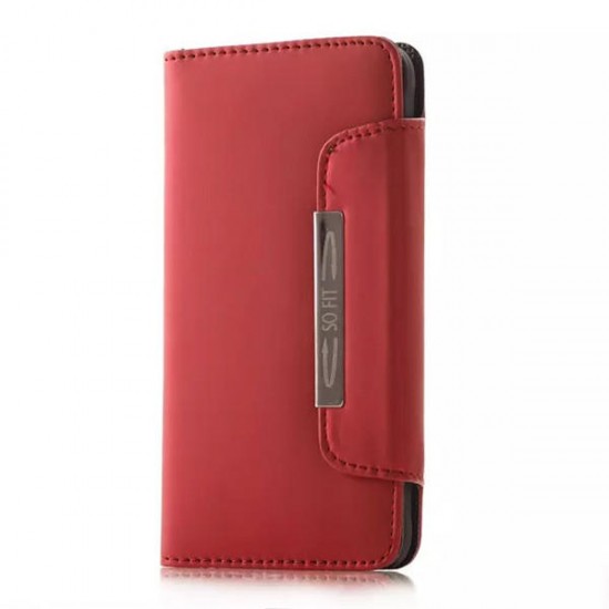 Flip Leather Protective Case With Rope For Samsung Galaxy Alpha G8508S