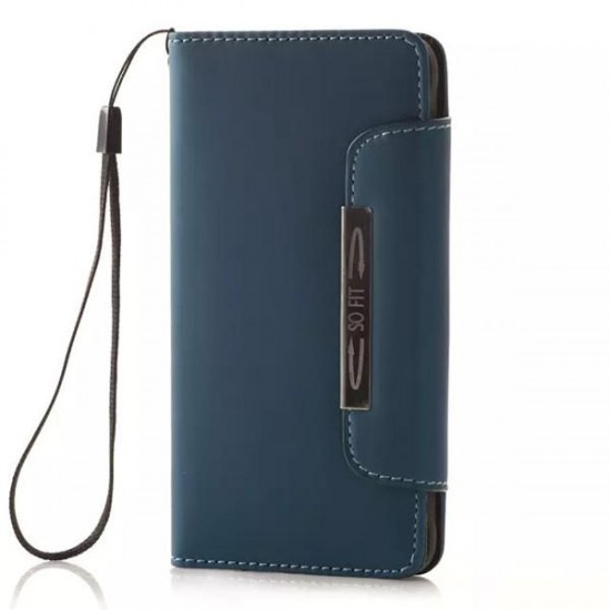 Flip Leather Protective Case With Rope For Samsung Galaxy Alpha G8508S