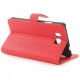 Flip Litchi Grain Leather Case Cover For Samsung Galaxy Alpha G8508S