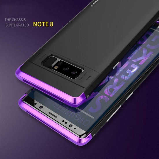 3 In 1 Metal Bumper+PC Back Shell Shockproof Case For Samsung Galaxy Note 8