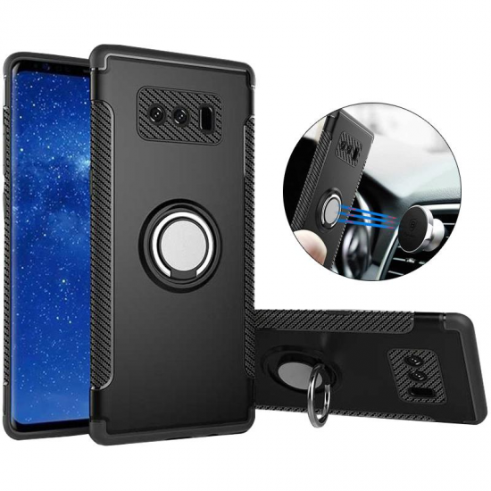 360º Rotating Ring Grip Stand Car Mount Case For Samsung Galaxy Note 8