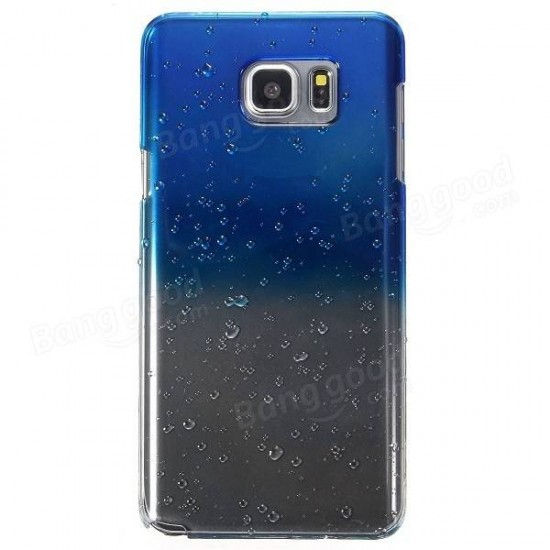 3D Water Drops Transparent PC Hard Back Cover Case for Samsung Galaxy Note 5