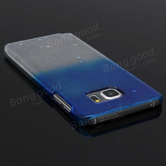 3D Water Drops Transparent PC Hard Back Cover Case for Samsung Galaxy Note 5