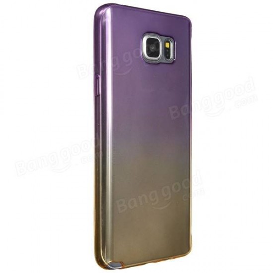 Gradient Color Thin Soft TPU Gel Case Cover For Samsung Galaxy Note 5