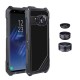 198° Fisheye Lens+15X Macro Lens+Wide Angle Lens+Aluminum Case For Samsung Galaxy S8/S8 Plus