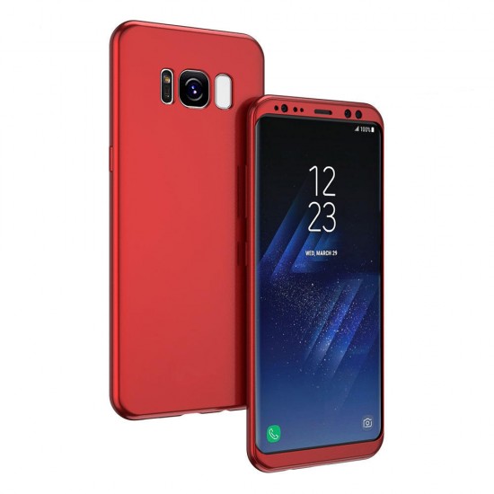 2 in 1 360° Full Body Front PC + Back Soft TPU Protective Case for Samsung Galaxy S8 Plus