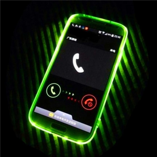 Flashlight Up Remind Incoming Call Case with Plectrum For Samsung Galaxy S6