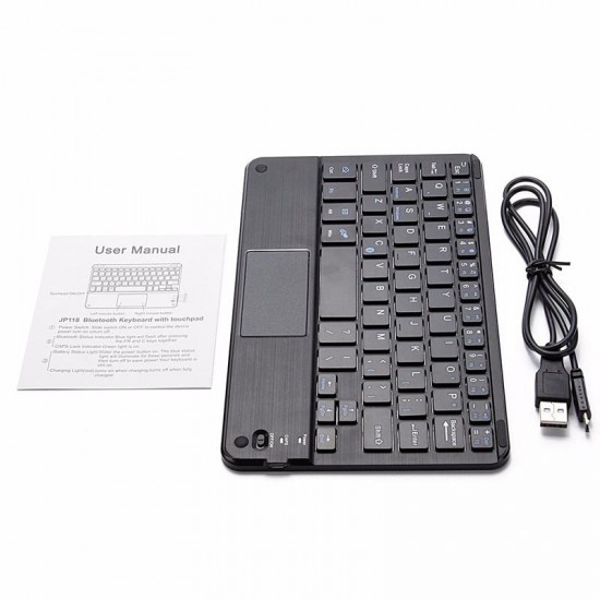 81 Keys Bluetooth Keyboard With Touch Pad For Samrt Phone/Tablet/Android 3.0/Windows XP/7/8