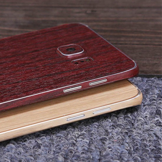 SIMW Colorful Retro Matte Anti-Scratch Wood Grain Phone Skin Sticker Protector for Samsung Galaxy S7