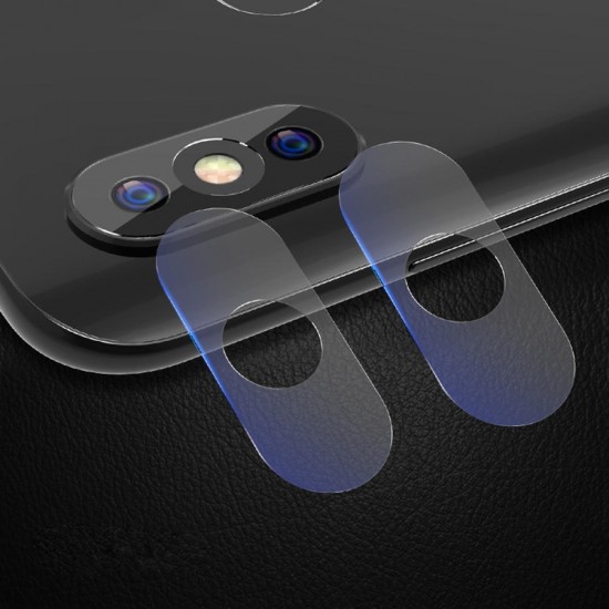 2 PCS Camera Lens Protector Soft Tempered Glass Rear Camera Phone Lens for Xiaomi Redmi Note 6 Pro