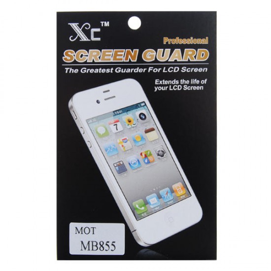 3X Screen Protector Clear Skin Film For Motorola MB855