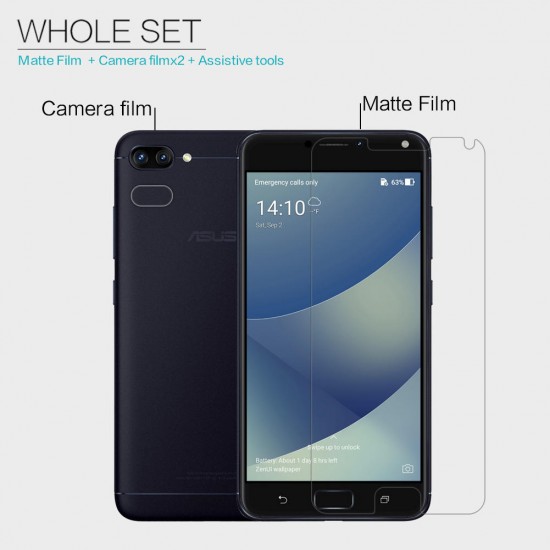 NILLKIN Anti-Fingerprint Anti Glare Matte Soft Screen Protector For ASUS Zenfone 4 Max(ZC554KL)