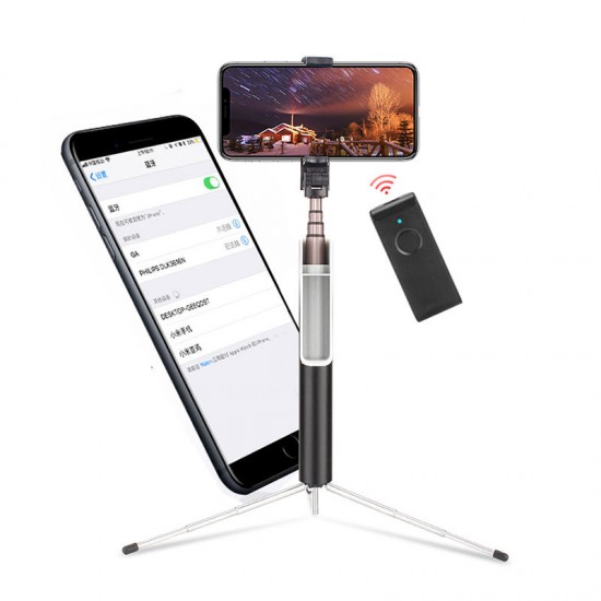 2 in 1 Flexible bluetooth Multi-angle Mini Tripod Stand Holder Selfie Stick for Smartphones