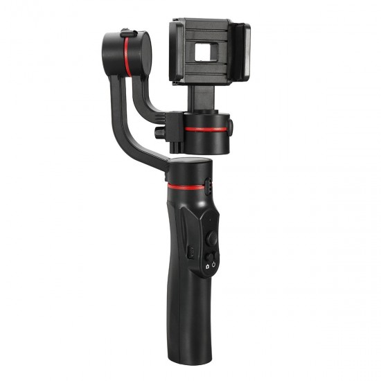 3-Axis Gimbal Action Camera Handheld Bluetooth Stabilizer Multi-angle Rotation With Clip Holder for Sports Gopro Camera Phone