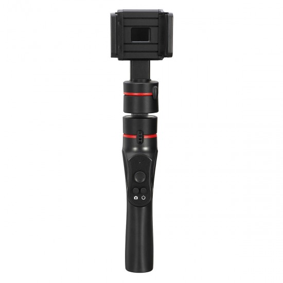 3-Axis Gimbal Action Camera Handheld Bluetooth Stabilizer Multi-angle Rotation With Clip Holder for Sports Gopro Camera Phone