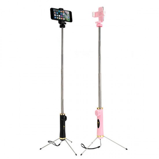 Bakeey 3 in 1 Bluetooth Remote Tripod Selfie Stick With Reflector For iPhone X 8Plus Oneplus 6 S9+