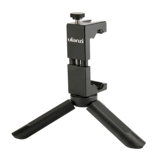 Ulanzi 1/4" Screw Mount Phone Holder Selfie Stick Tripod for Smartphone Action Camera