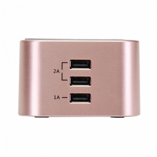 10W 3 USB Ports Qi Wireless Charger Fast Charging Pad Phone Holder AC Adapter for Mobile Phone