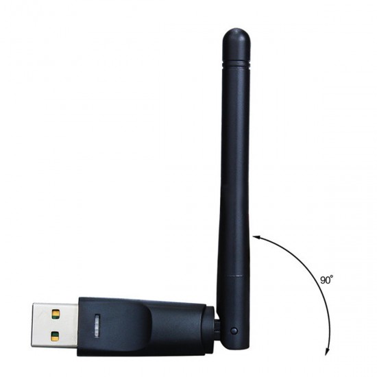 2.4G WiFi USB Wireless LAN Adapter With Antenna for Mac Windows