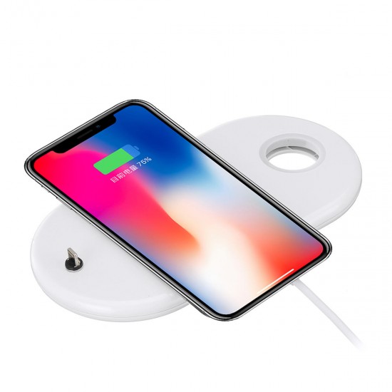 3 In 1 Qi Wireless Fast Charger USB Stand Power Pad for iPhoneX 8 iwatch Airpods