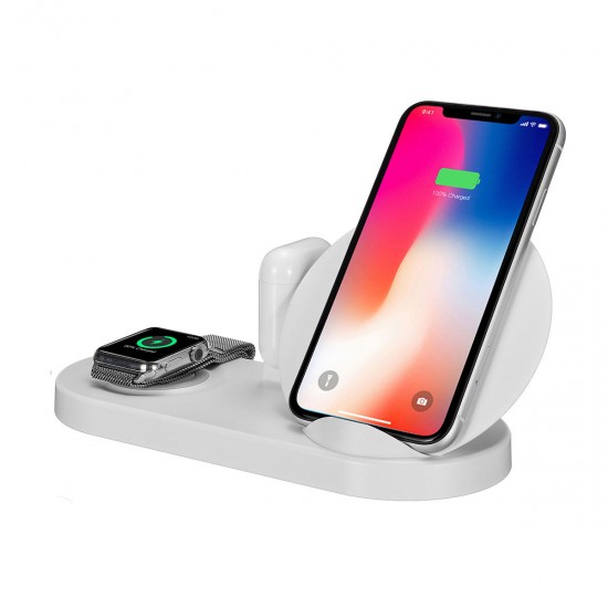 5 In 1 Qi Wireless Charger QC2.0 USB with 36W Power Supply for Mobile Phone iWatch