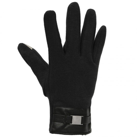Mens Gloves Full Finger Smartphone Touch Screen Cashmere Gloves Mittens Winter