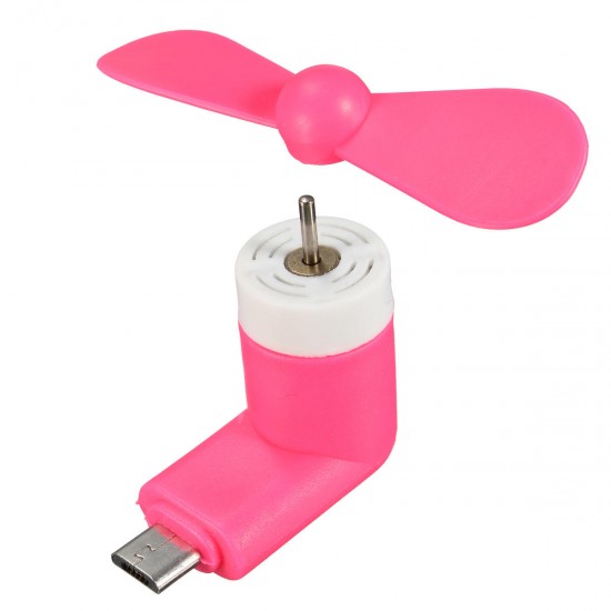 Mini Portable Fan Sport Travel Cooling Fans Micro USB Plug For Smartphone Powerbank