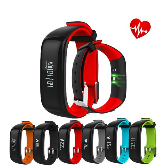 0.86inch OLED P1 Heart Rate Blood Pressure Monitor Waterproof Bluetooth Smart Watch For iphone X 8/8